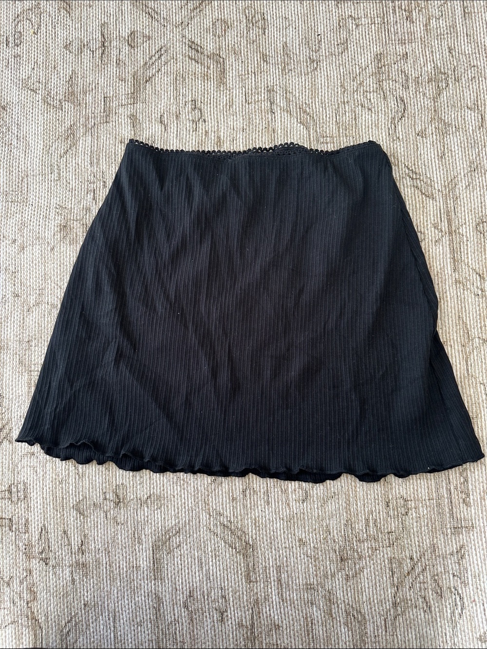 Art Class girls Black Ribbed Mini Skirt - Classic Everyday Style size XL 14/16